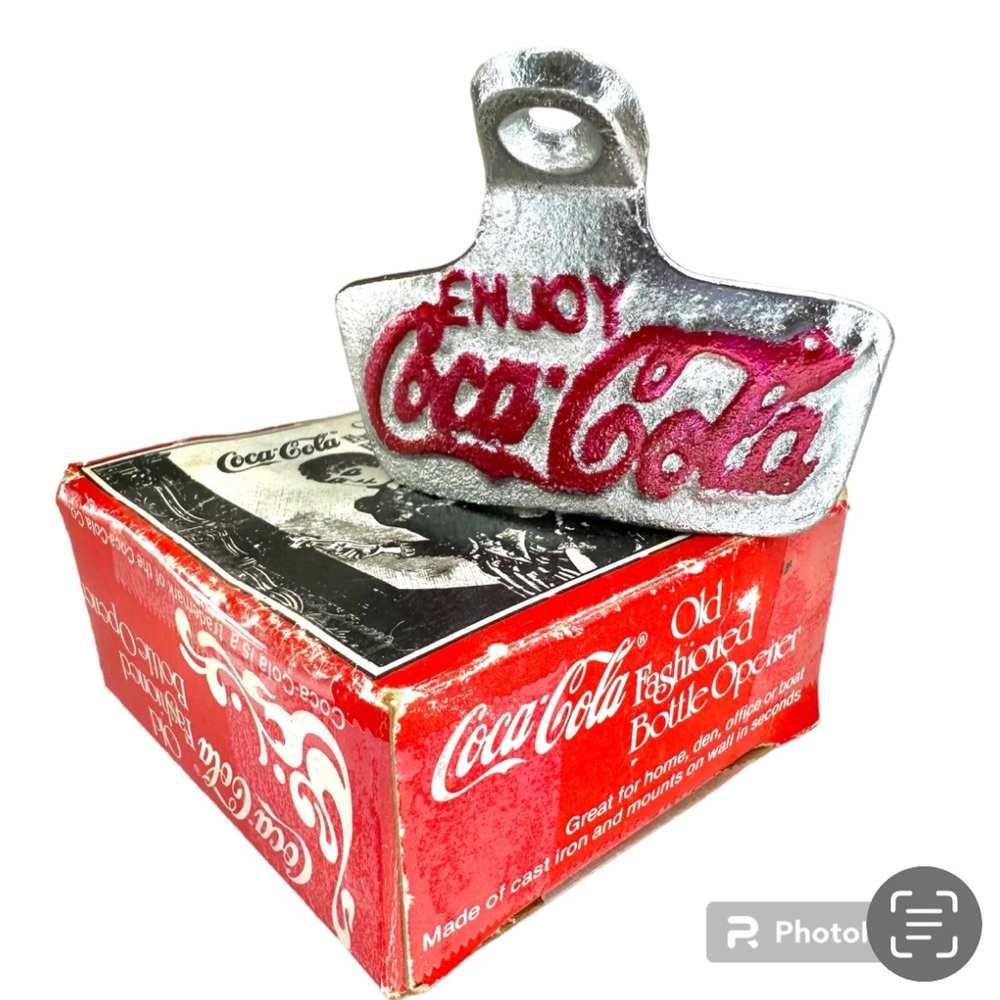 Vintage Cast Iron Coca-Cola Wall Mounted Bottle Opener